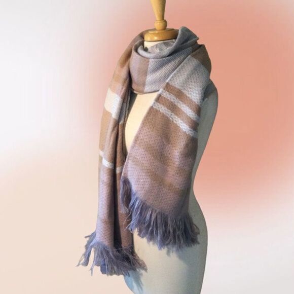 ISA & Stef Reversible Oblong Muffler Scarf Wrap‎ One Size NWT - Picture 7 of 13